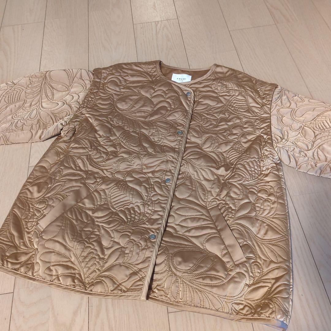 Ameri　2WAY LEAF PATTERN QUILTING COAT - image 11