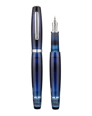 Scribo Feel Fountain Pen in Blu Sospeso - Flex 14k Gold Medium - NEW in Box