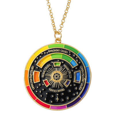 Color Wheel Keyring for Painters, Interactive Keychain, Art Keychains, Gifts