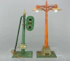Vintage American Flyer PreWar O Gauge Metal Stop On Signal 2210 Street Lamp Lot