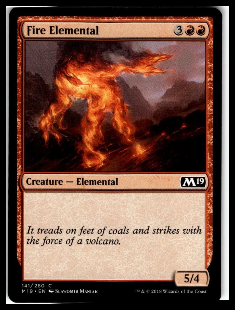 Core Set 2019 #141 Fire Elemental