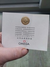 Omega International Watch 1965 Garanzia 