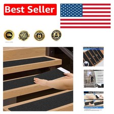 80-Grit Anti-Slip Stair Treads 6 x30 - 10 Pack for Complete Safety Outdoors