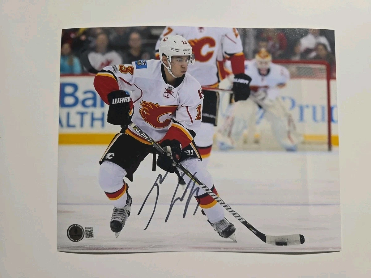 Photo 8x10 Originale Signée Johnny Gaudreau – Calgary Flammes