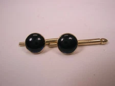 SINGLES(2) 5/16" Blue Round Vintage SWANK Formal Tuxedo Prom Shirt Stud f43