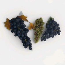 Faux Fruit Display Prop Grapes Lot Of 3