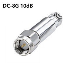 10 dB 2W RF Attenuator DC 8 GHz For SMA Fixed Coaxial 50 Ohm Component