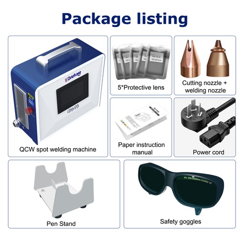 Portable 600W 6J Spot Laser Welder Cutting Machine for 0.3-1.5mm Metal Sheet - Picture 14 of 19