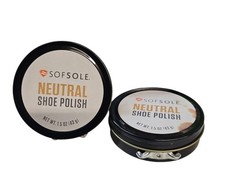 2 Pack Sof Sole Shoe Polish, Neutral, 1.5 oz