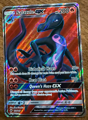 Salazzle GX 132/147 Full Art Ultra Rare - Sun & Moon Burning Shadows