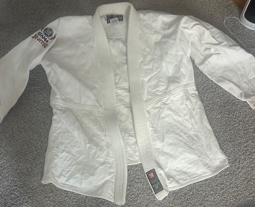 Atama Jiu Jitsu Gi Kimono Mens A3 White Traditional Gi Brazilian Cotton Jacket