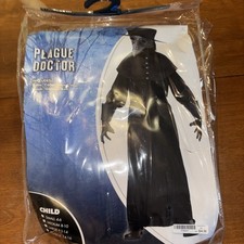 Plague Doctor Costume Black Bird Beak Steampunk Dr. Schnabel Outfit XL