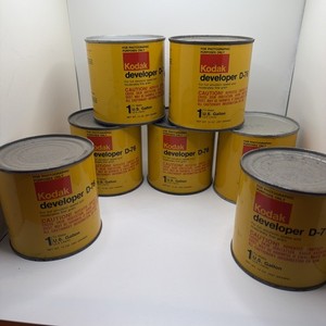 Vintage Kodak Developer D-76 Can, 14OZ to Make 1 US Gallon 7 total cans
