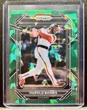2023 Prizm Harold Baines Green Cracked Ice Prizm Parallel #294