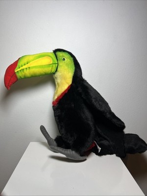 Hansa Toy Toucan Bird Parrot Plush 14  Soft Wire Feet Portraits of Nature 2010