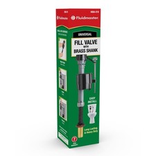 Fluidmaster 400A-019 Brass Shank Toilet Fill Valve No Size, Black