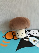 Jellycat Vivacious Vegetable Mushroom BNWT Displayed Only Brand New With Tags