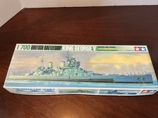 Vintage Tamiya 1/700 Scale British Battleship King George V Model Kit