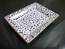 CARTIER Ashtray Ceramic Leopard Print