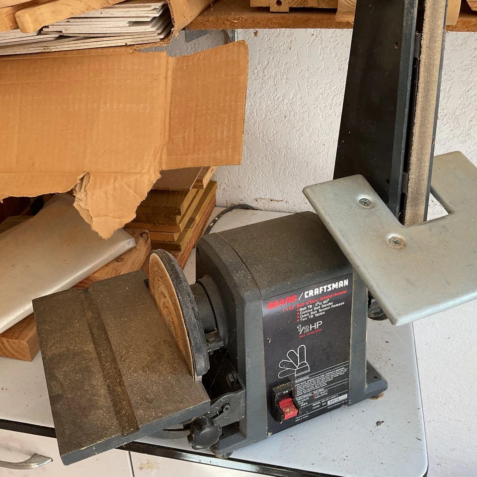 1-дюймовый ремень и 6-дюймовая дисковая шлифовальная машина Craftsman - Изображение 4 из 4