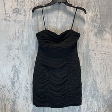 Fame and Partners x Free People Womens Dress Damita 2 Mini Spaghetti Strap Black