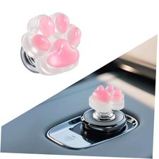 Push Start Button Cover - Cat Paw Design Resin Engine Start Stop cat paw pink