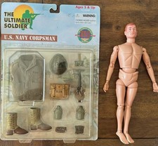 Vtg 1964 G.I. JOE ACTION SOLDIER " Face Scar " HASBRO 12 inches, made in USA.