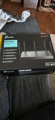 TP-LINK Archer BE4600 Dual-Band Wi Fi 7 Router 4-Port 4600Mbps Black