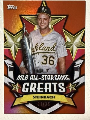 Terry Steinbach 2025 Topps All-Star Game MLB All-Star Game Greats Orange 21/25