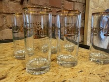 Coca Cola 3 Gl&auml;ser 0,2 l Gastro Goldrand gebraucht
