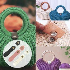 10 Sets Leather Snap Buckles Leather Tab Closure, Sew On Leather Tab Closures...