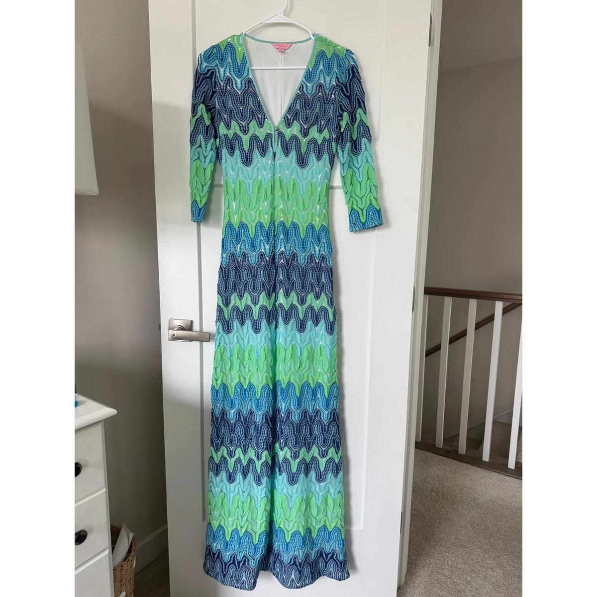 knee length dresses for ladies Aster Crochet Maxi Dress main image 1