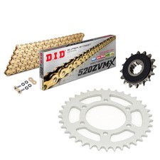 EN500 Vulcan Chain and Sprocket Kit DID ZVMX Gold Kawasaki EN500 Vulcan 1997