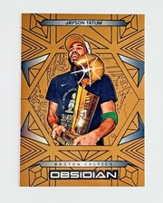 2024-25 Obsidian Jayson Tatum NBA Champion Insert Bronze Flood Etch /99 Celtics