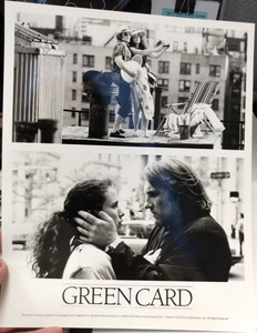 Touchstone Home Video movie Green Card Depardieu MacDowell press packet + photo