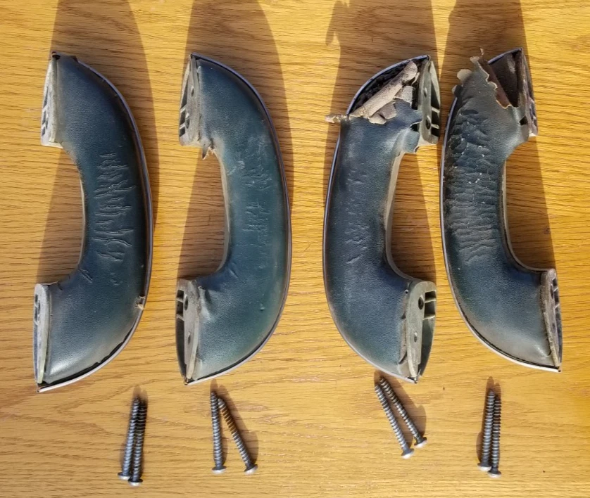 Manija de puerta tira reposabrazos 1953-54 Chevrolet Pontiac Chieftain 1954 53 Foto 4 de 4