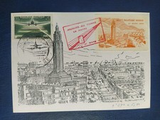 Carte Premier Jour Journée Du Timbre Aéropostale De Nuit N° 1196 Le Havre 1959