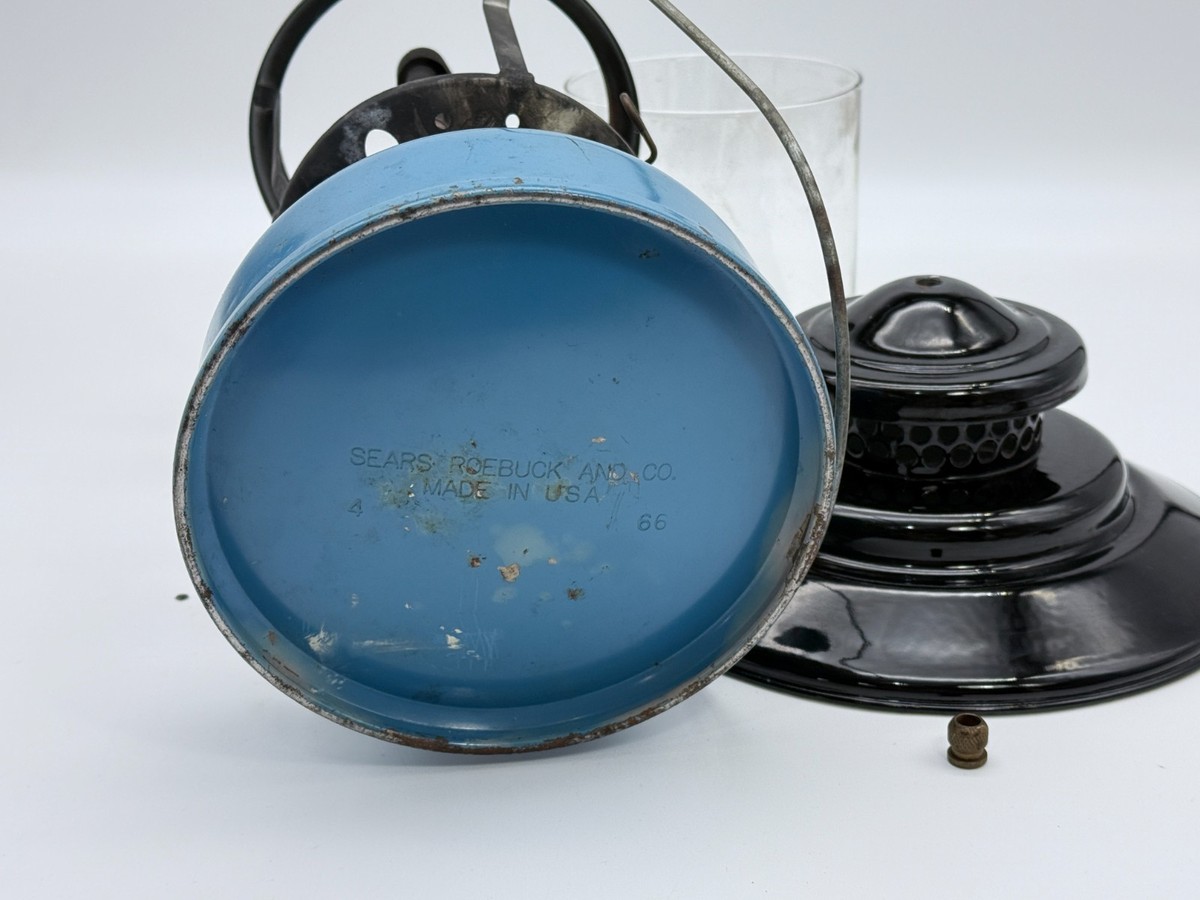 Vintage 1966 SEARS ROEBUCK & CO. Blue & Black Model 7114 Gas