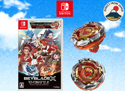 Nintendo Switch Beyblade X EvoBattle w/ CX-00 Leon Fang T4-60A Red