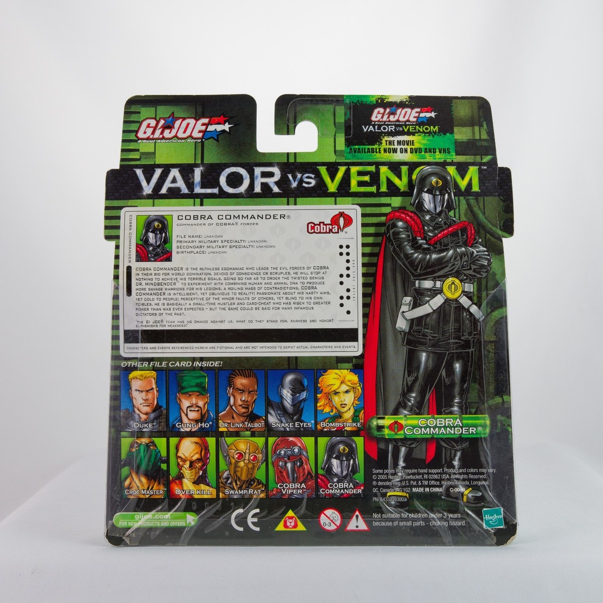 G.I. Joe Valor vs Venom Dr Link Talbot and Cobra Commander Action