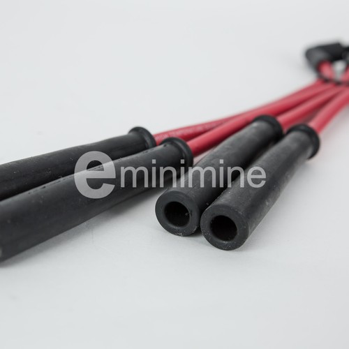 Classic Mini 8mm Red Silicone HT Plug Leads MPI GHT289 rover cooper 40 sport - Picture 3 of 4