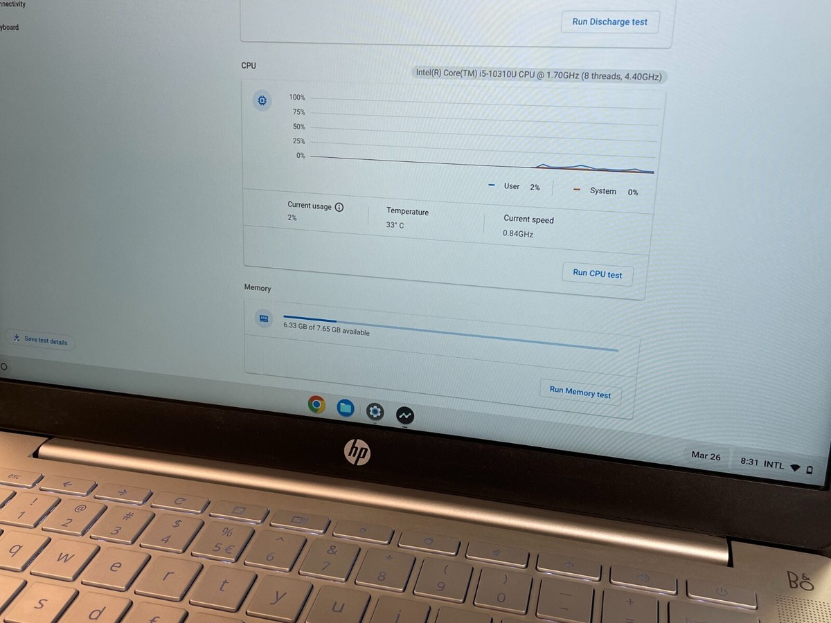 HP Pro c640 Chromebook Laptop Intel i5-10310U 1.70GHz / 8GB RAM