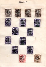 ITALY FIUME 1916-1945 SPECIALIZED COLLECTION OF 76 REVENUES MINT & USED