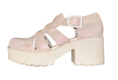 Vagabond Dioon Milkshake Sparkly Pink Leather Heeled shoes size