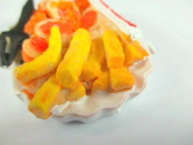 Berlin Currywurst Magnet mit Pommes Germany Premium Souvenir ,Polyresin,NEU - Bild 4 von 4