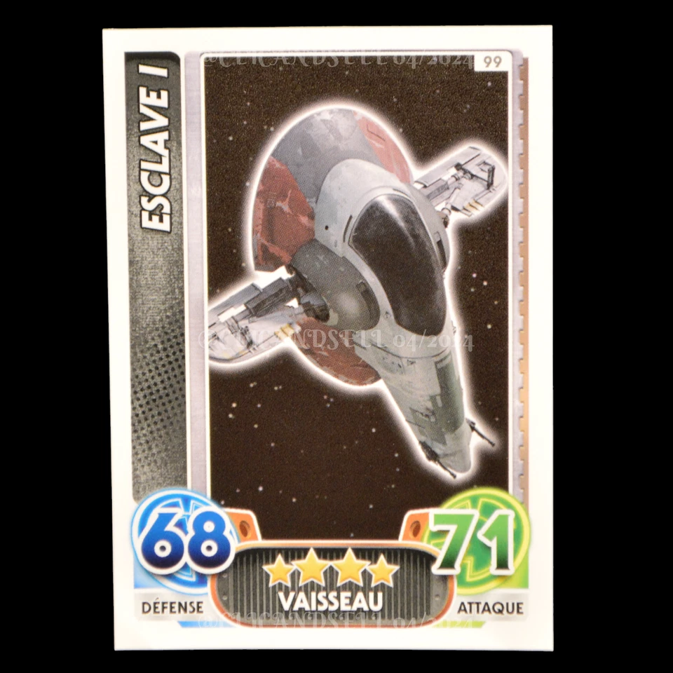 carte topps STAR WARS Force Attax Esclave I : 99 - Photo 1/1