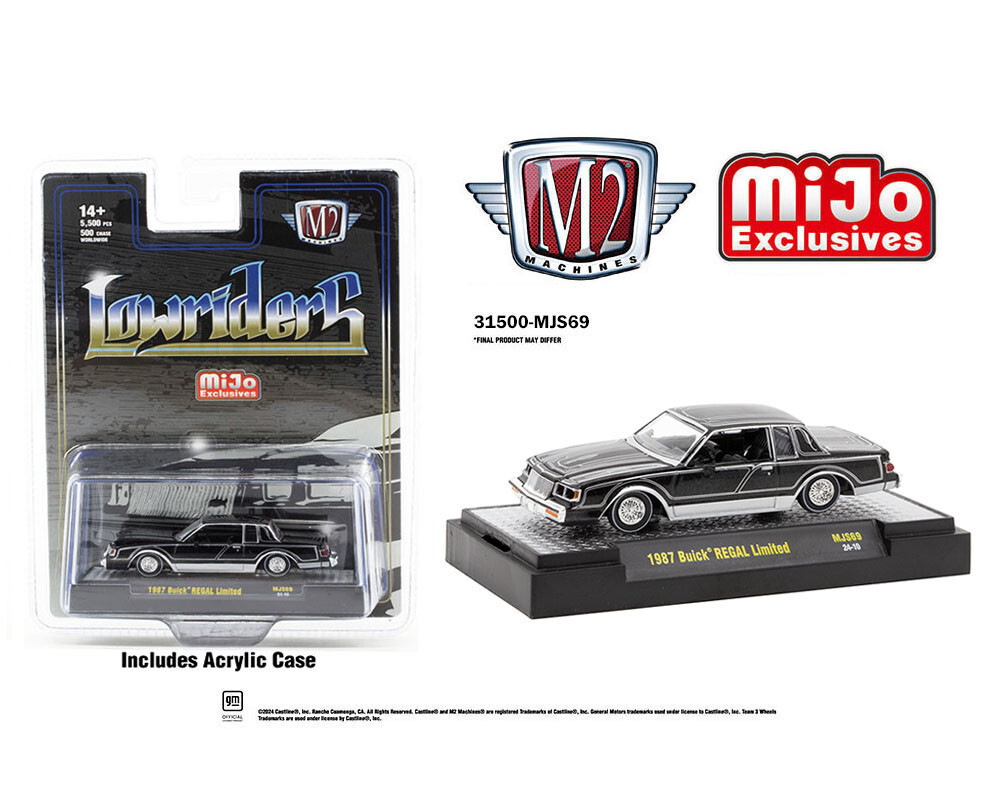 M2 MACHINES USA EXCLUSIVE - BUICK LOWRIDERS - BLACK 1987