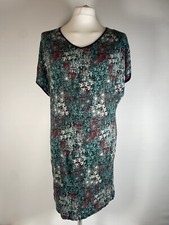 Ganni Sleeveless Floral T-shirt Dress Size Small S Cotton Blend Jersey Ditsy