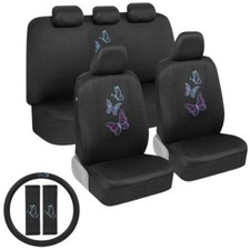 Butterfly Car Seat Accessories - Seat Coverssteering Seat Belt Pads