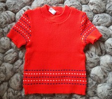 Original Vintage Retro Pullover Gr. 92, M&auml;dchen sehr guter Zustand